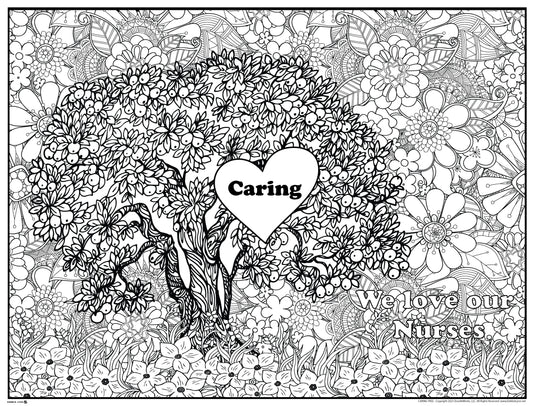 Caring Tree Personalized Giant Coloring Poster 46" x 60"