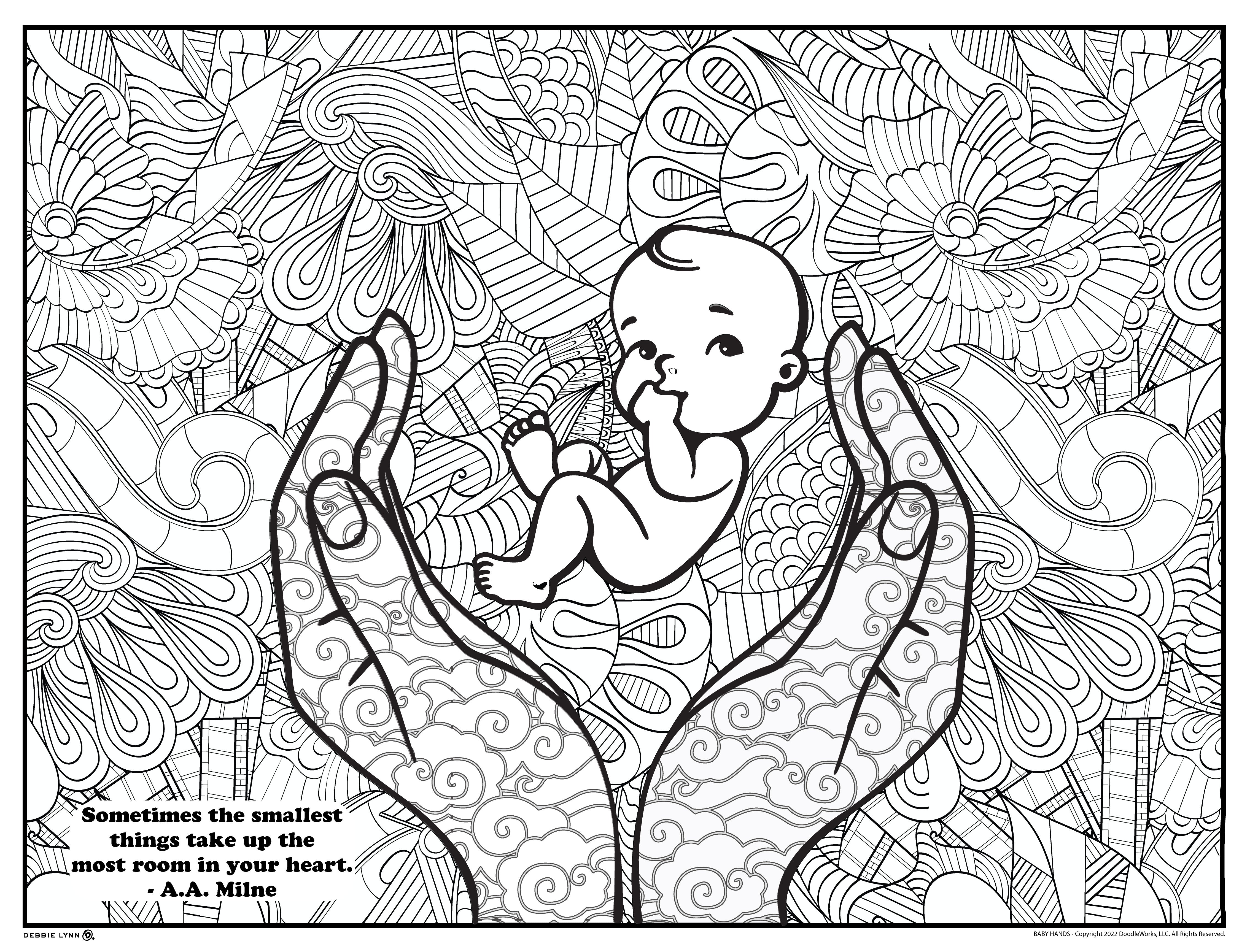 Helping Hands Community Personalized Giant Coloring Poster 48x63