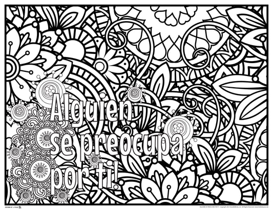Alguien Se Preocupa Por Ti Personalized Giant Coloring Poster
