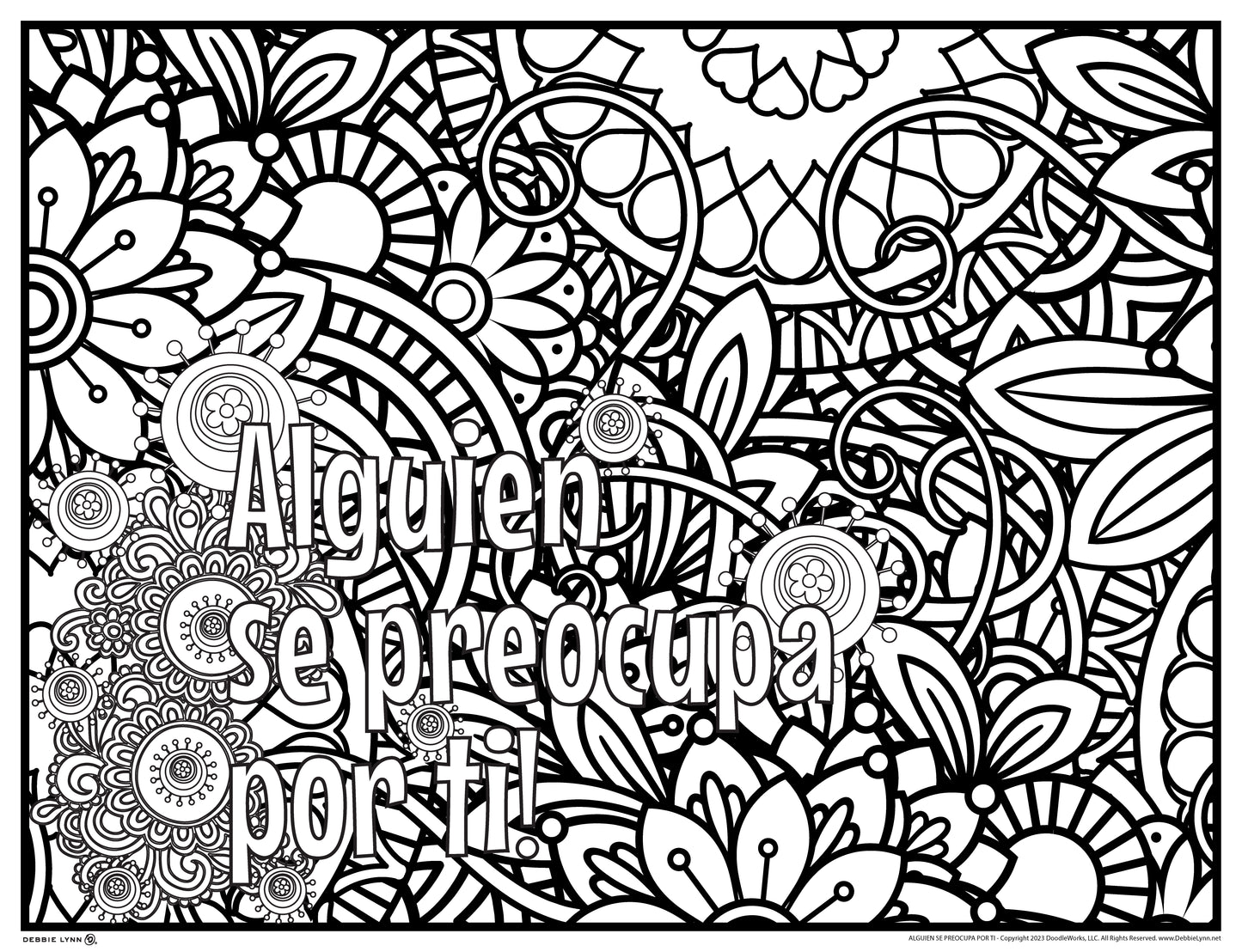 Inspirational Quote Rolled Coloring Posters 24x36 inches | Hispanic Designs