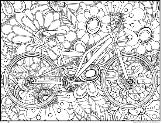 Bicycle Personalized Giant Coloring Poster 46"x60"