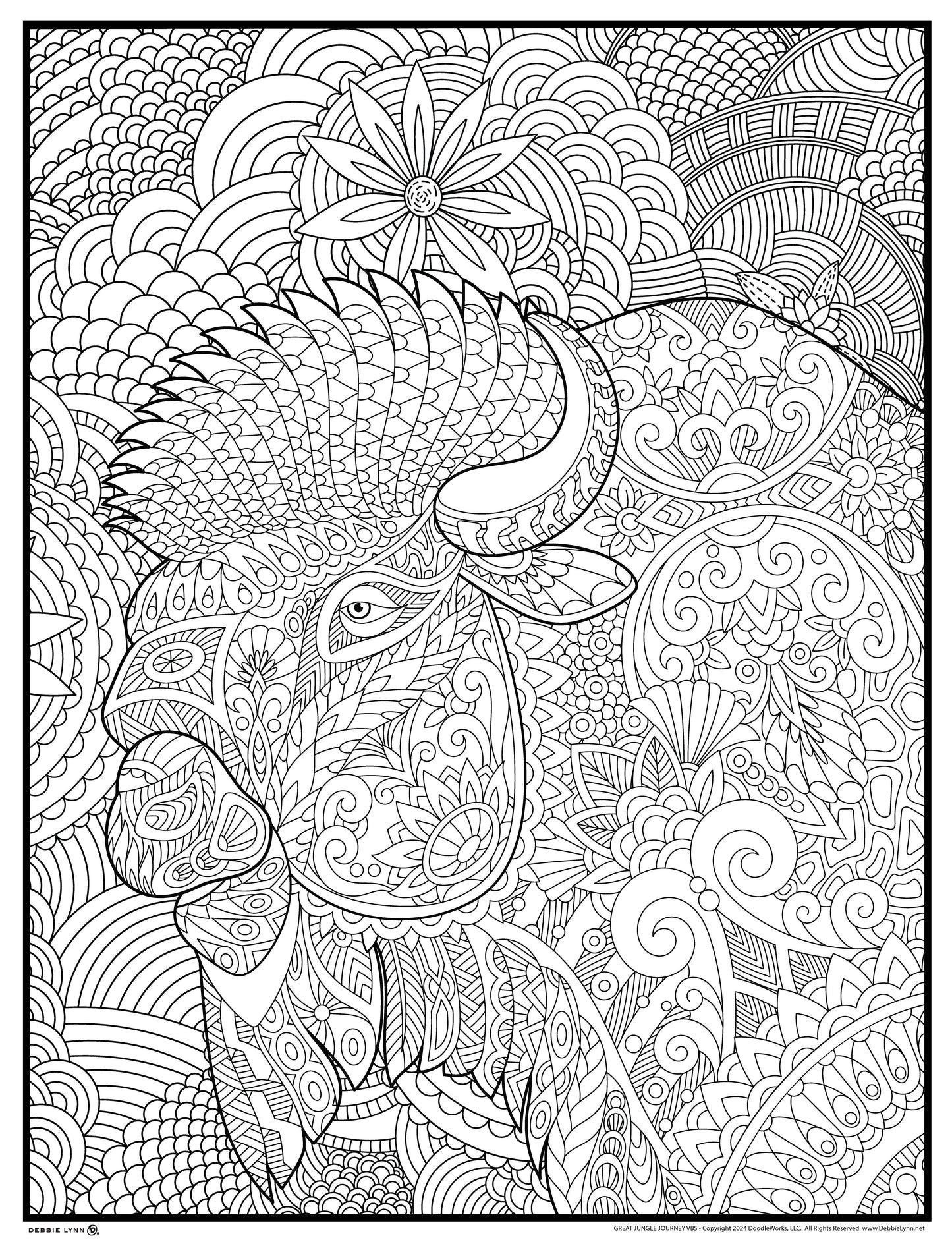Buffalo Giant Coloring Poster 46"x60"