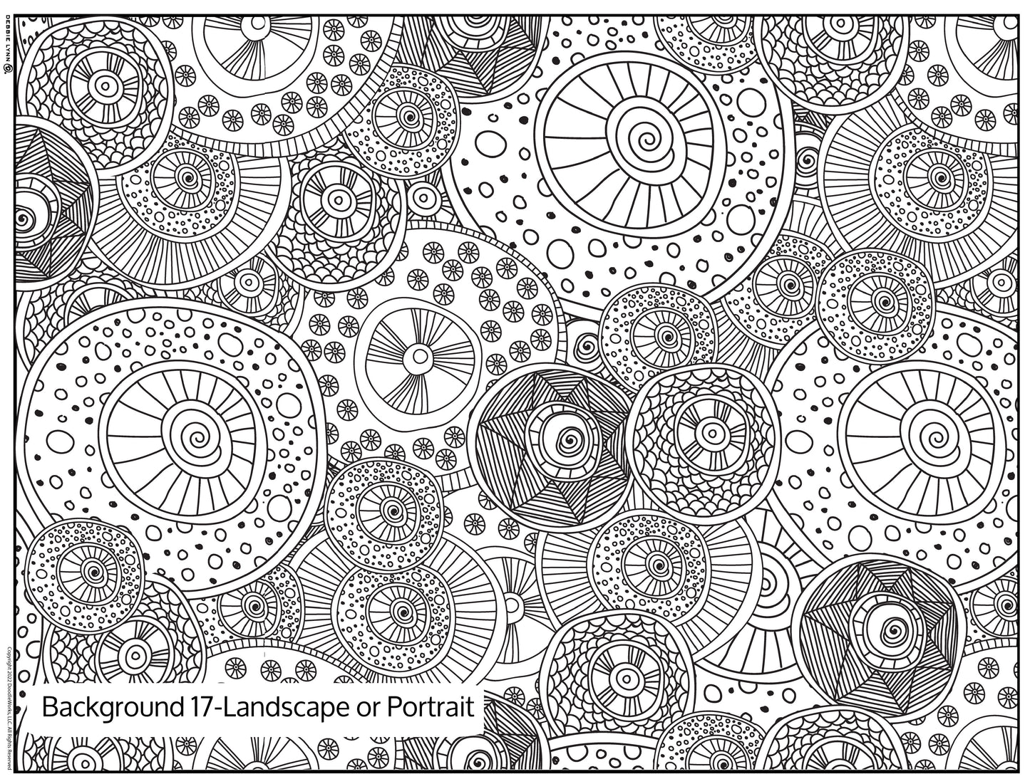 Background 17 Custom Personalized Giant Coloring Poster 46"x60"