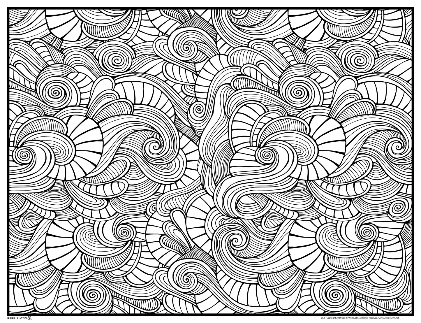Background 2 Custom Personalized Giant Coloring Poster 46"x60"