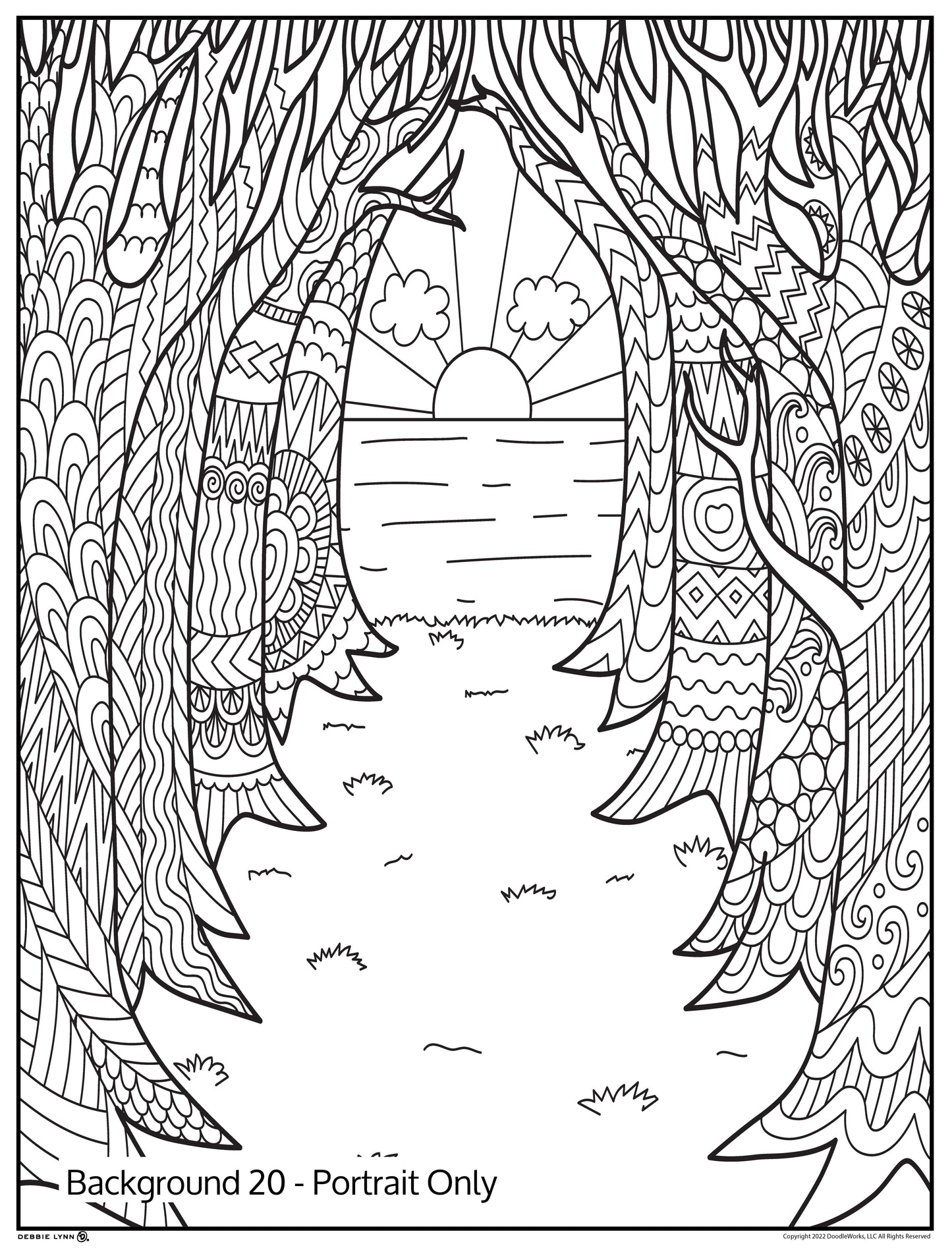 Background 20 Custom Personalized Giant Coloring Poster 46"x60"