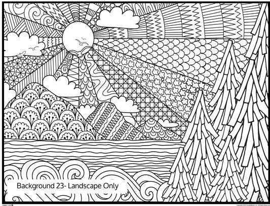 Background 23 Custom Personalized Giant Coloring Poster 46"x60"