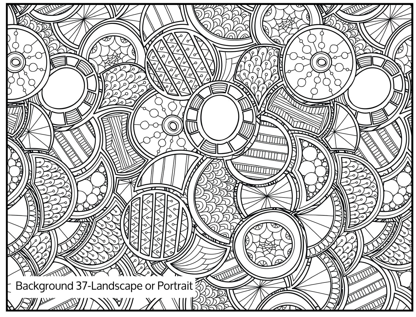 Background 37 Custom Personalized Giant Coloring Poster 46"x60"