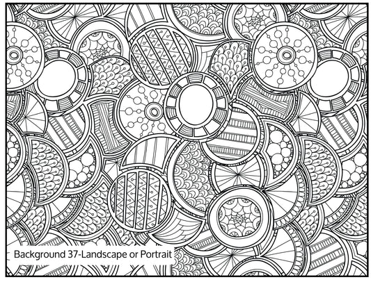 Background 37 Custom Personalized Giant Coloring Poster 46"x60"