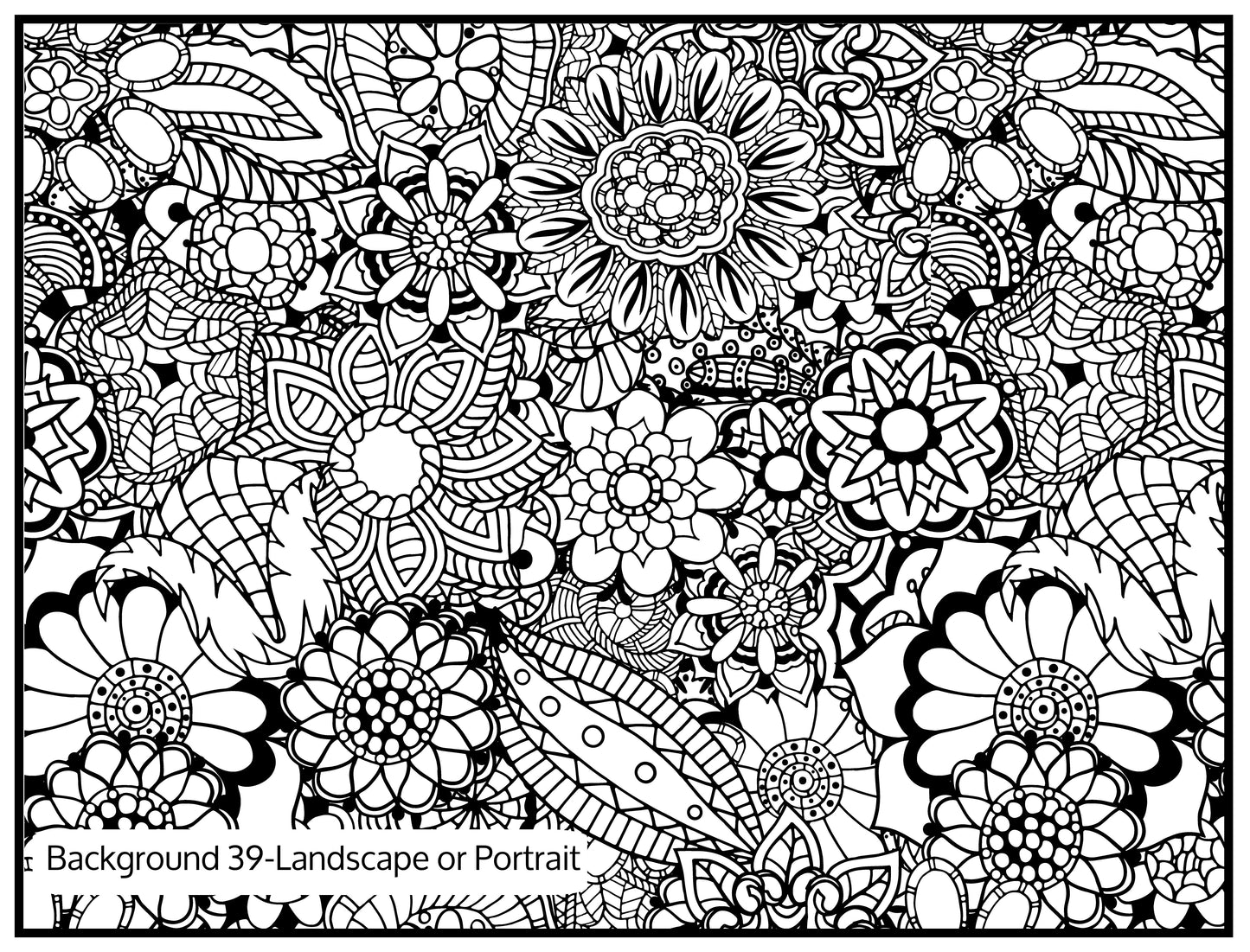 Background 39 Custom Personalized Giant Coloring Poster 46"x60"