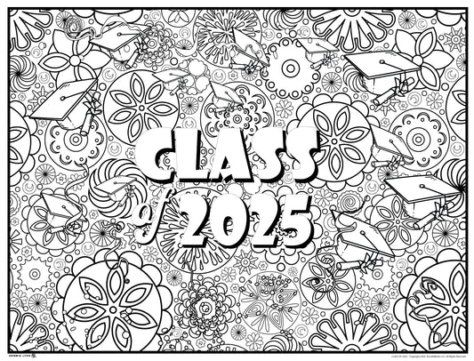 Class of 2025 Giant Coloring Poster  46"x60"