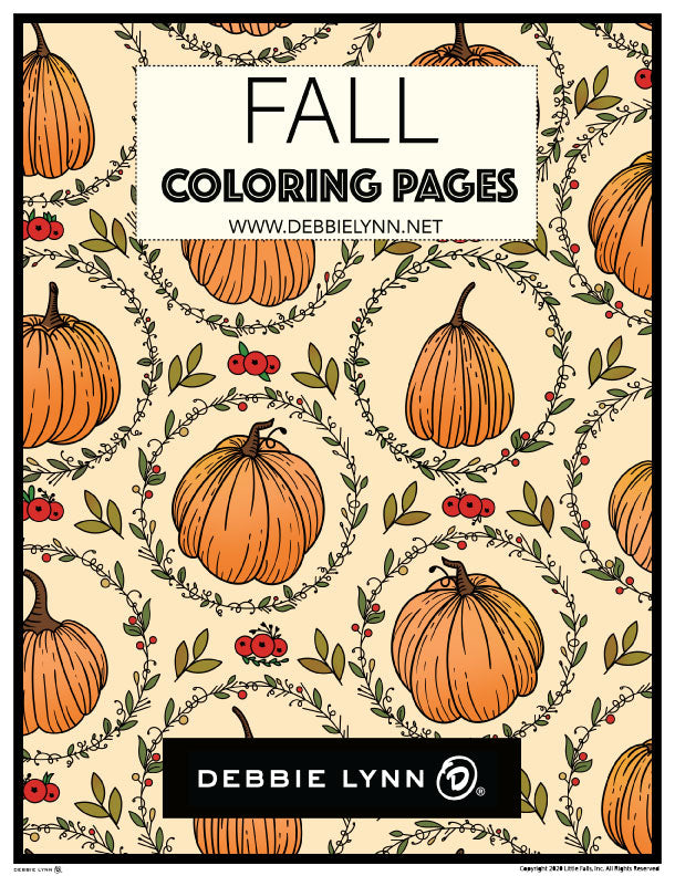 Fall & Halloween Coloring E-Book with 30 Pages