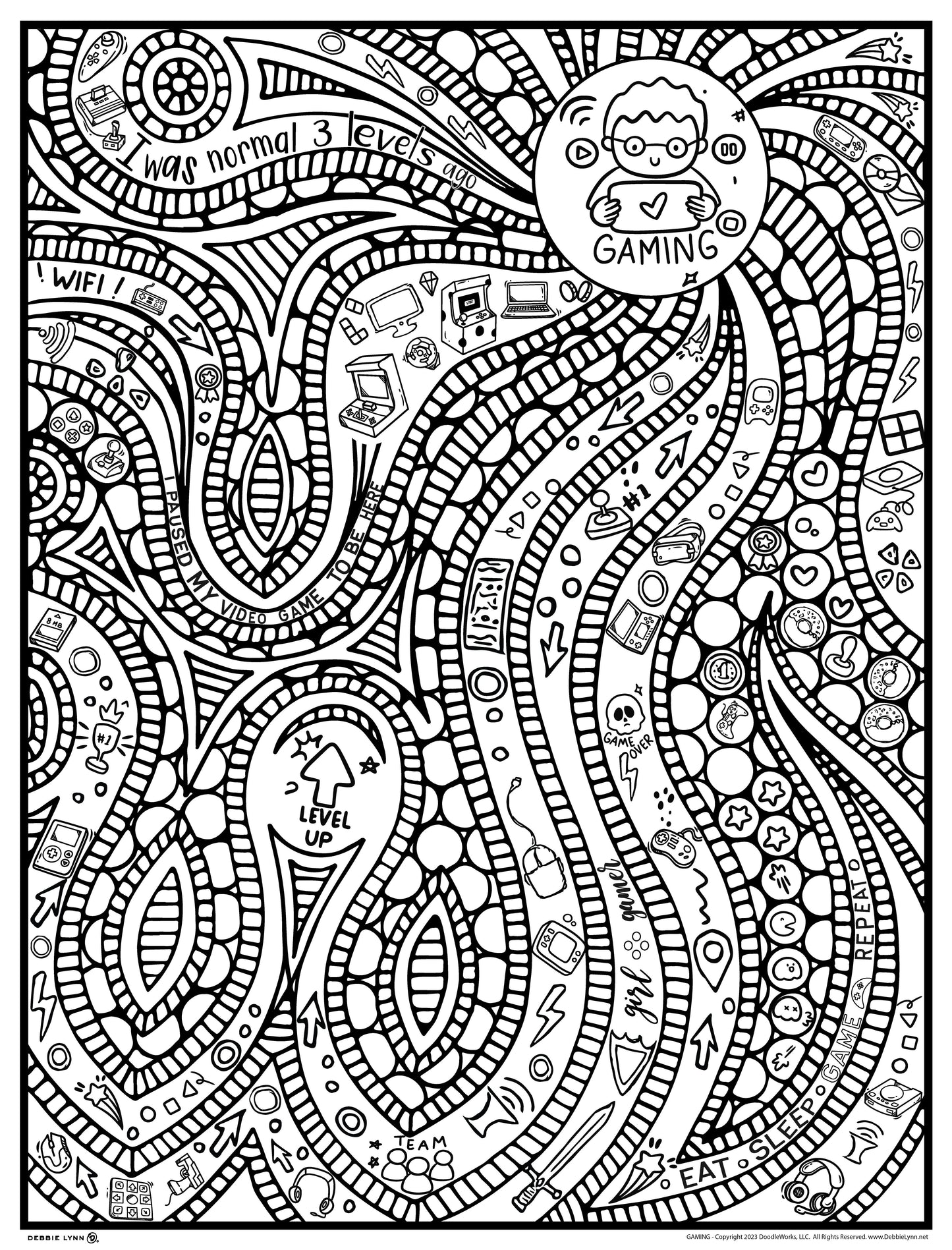 Gaming Giant Coloring Poster 46"x60"