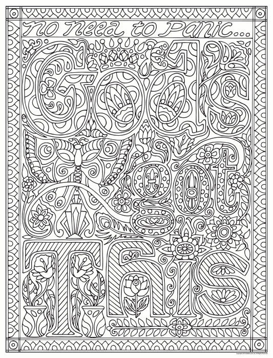 GOD'S GOT THIS-FAITH PERSONALIZED GIANT COLORING POSTER 46"x60"
