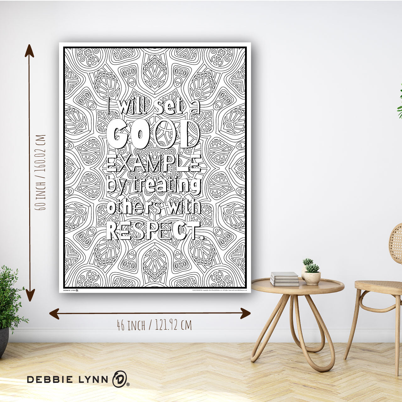 Good Example Personalized Giant Coloring Poster 46"x60"