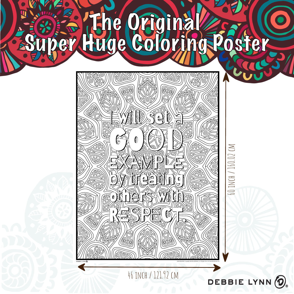 Good Example Personalized Giant Coloring Poster 46"x60"