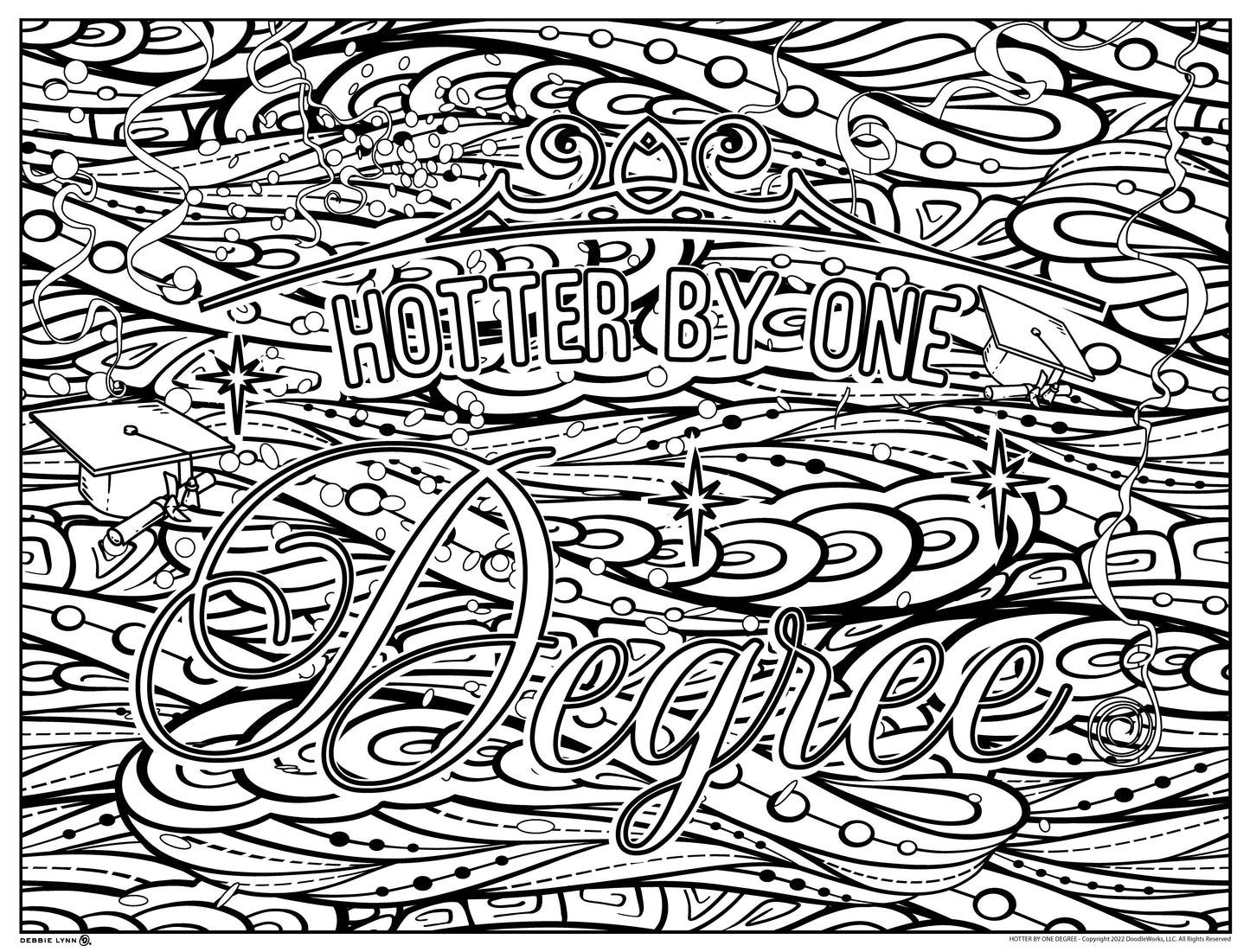 Hotter By One Degree Personalized Giant Coloring Poster 46"x60"