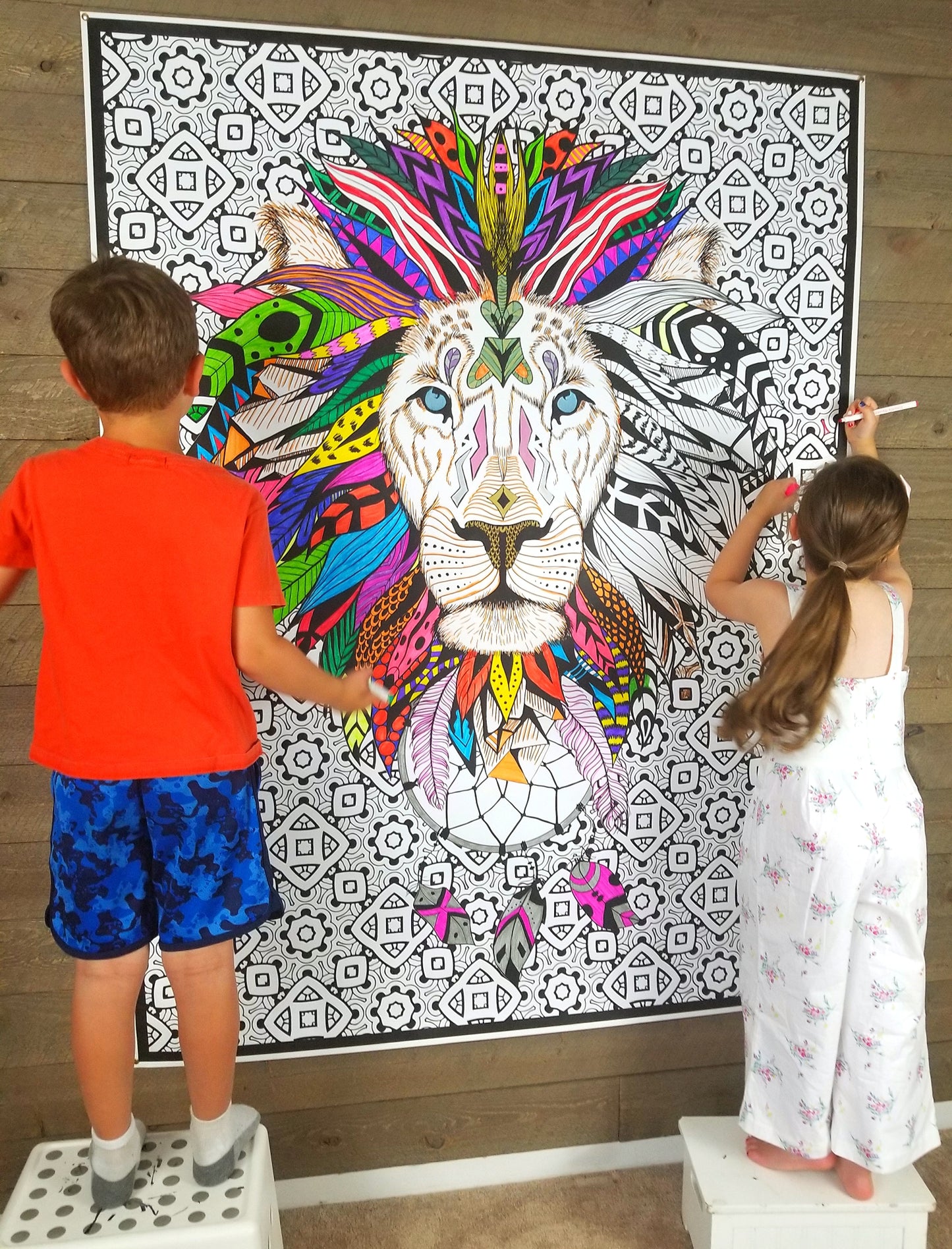 LION - Super Huge 48" x 63" Coloring Poster