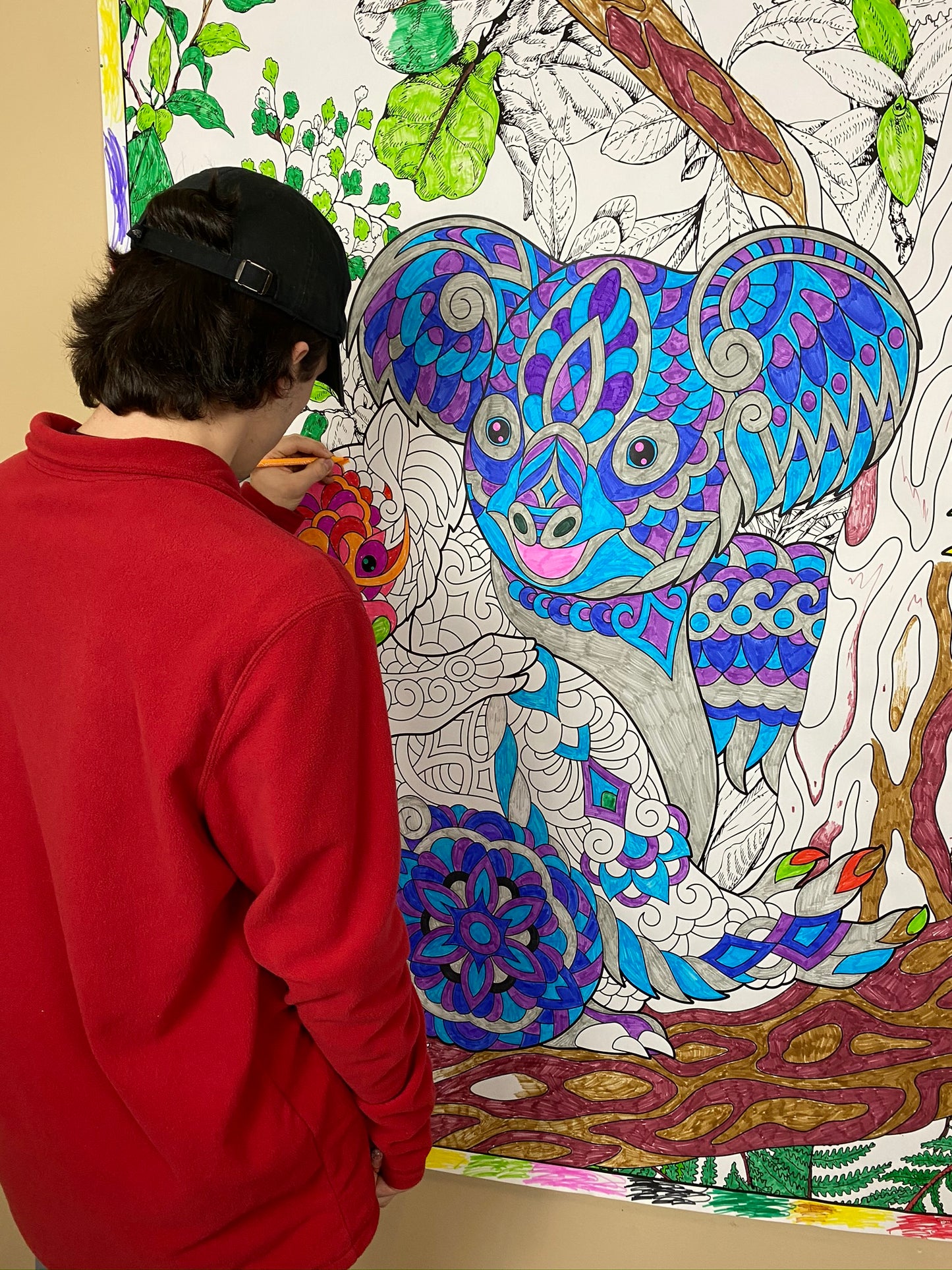 Koala Personalized Giant Coloring Poster 46"x60"