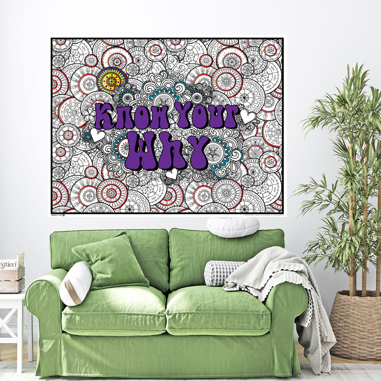 Know Your Why Personalized Giant Coloring Poster 46"x60"