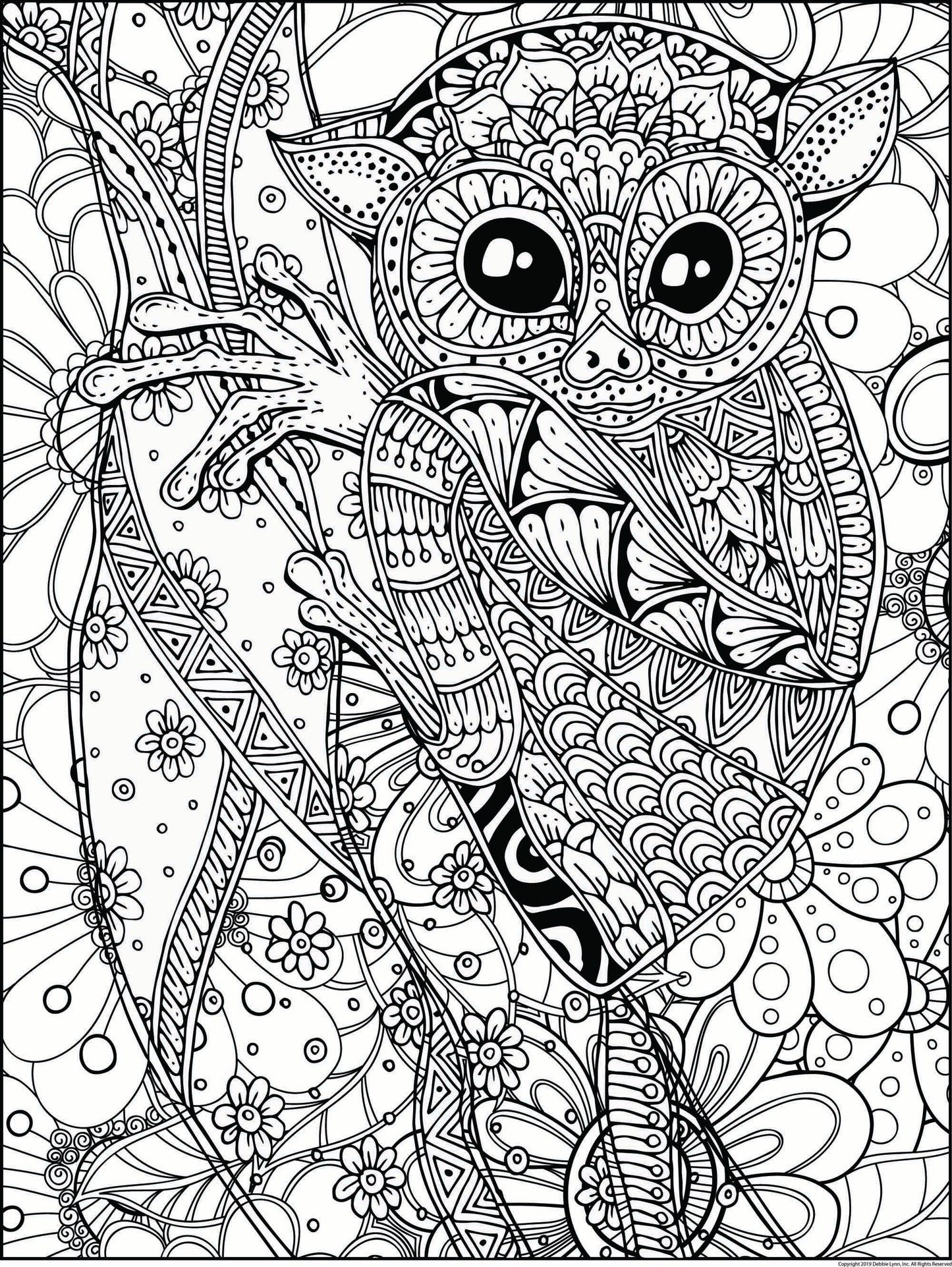 Lemur Personalized Giant Coloring Poster 46"x60"