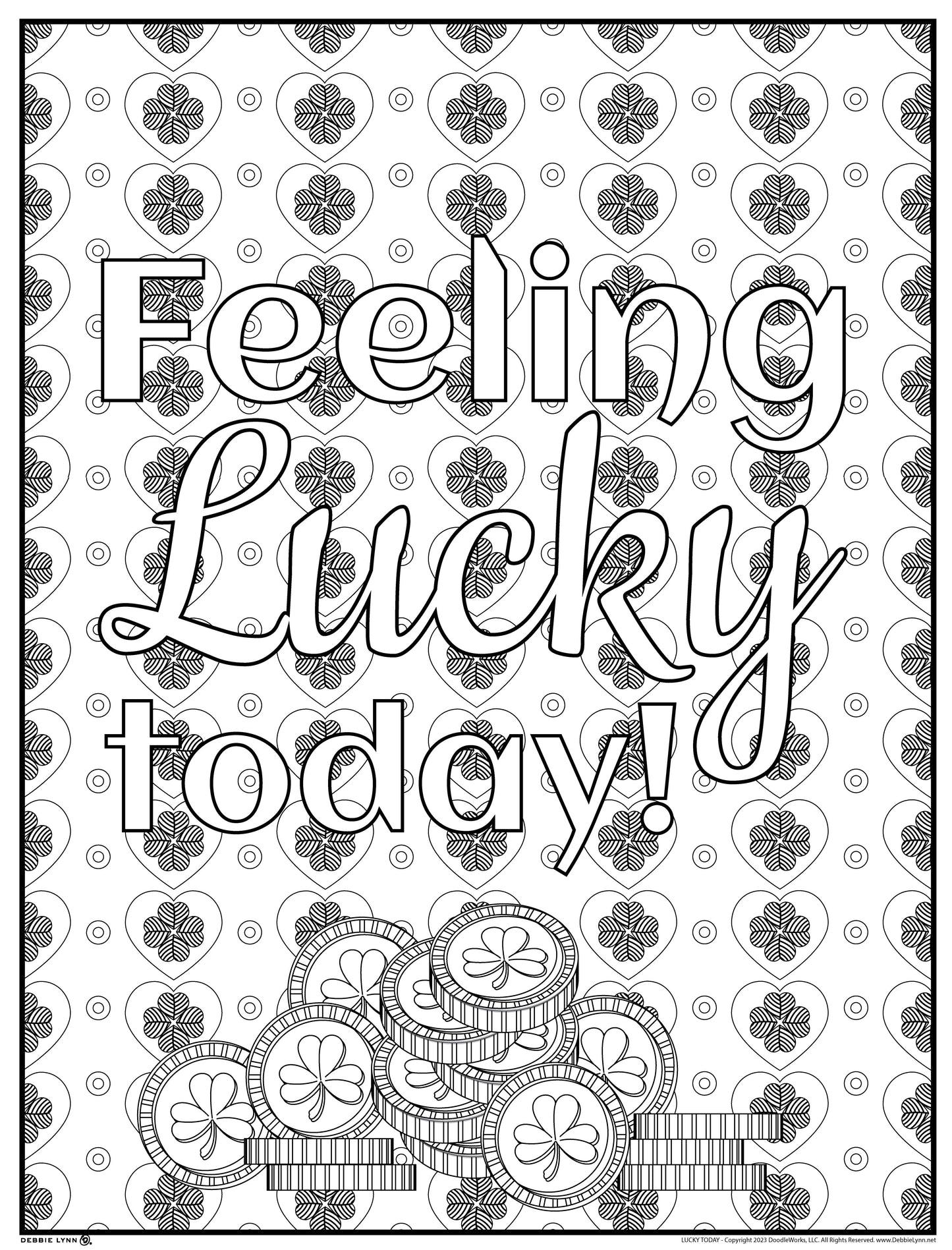 Lucky Today Personalized Giant Coloring Poster 46"x60"