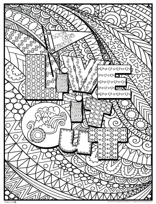 Live It Out -Faith-VBS- Giant Coloring Poster 46x60"
