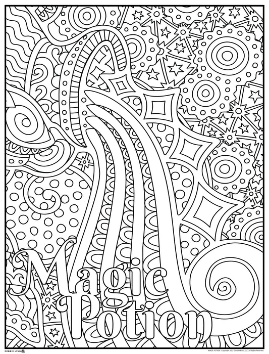 Magic Potion Personalized Giant Coloring Poster 46"x60"