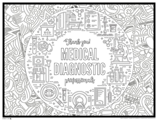 Medical Diagnostic Personalized Giant Coloring Poster 46"x60"