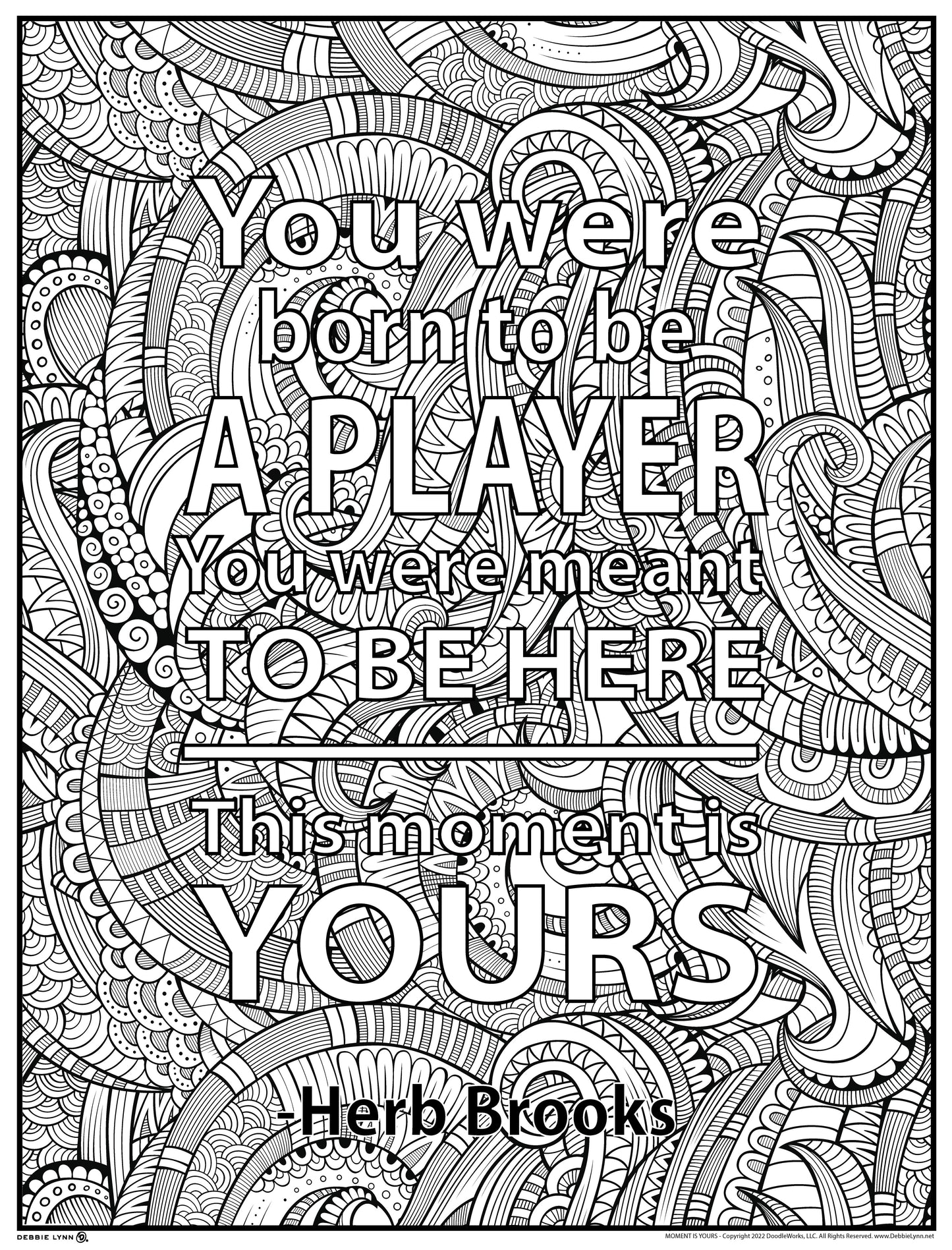 This Moment is Yours Personalized Giant Coloring Poster 46"x60"