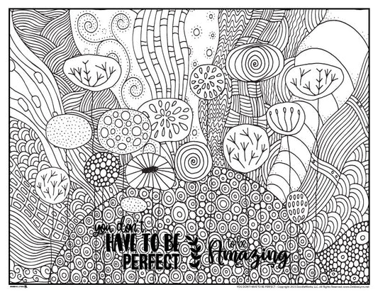 Not Perfect But Amazing Coloring Page