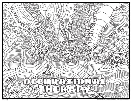 Occupational Therapy Giant Coloring Poster 46"x60"