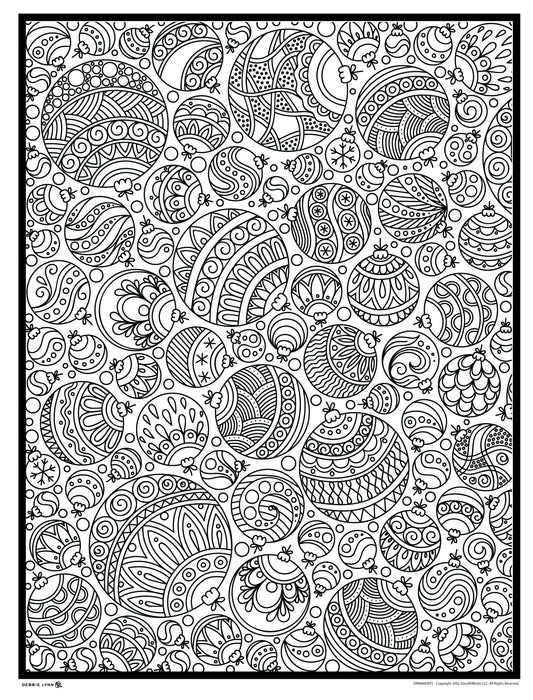 Ornaments Personalized Giant Coloring Poster 46"x60"