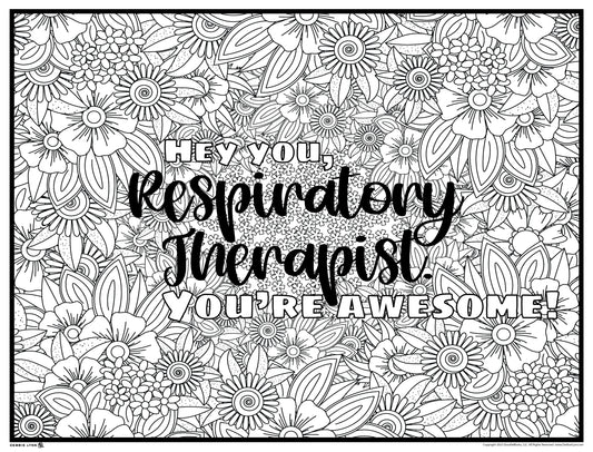 Respiratory Therapist Personalized Giant Coloring Poster 46"X60"