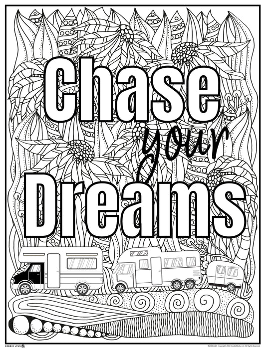 RV Dreams Personalized Giant Coloring Poster 46"x60"