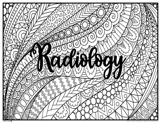 Radiology Personalized Giant Coloring Poster 46x60"