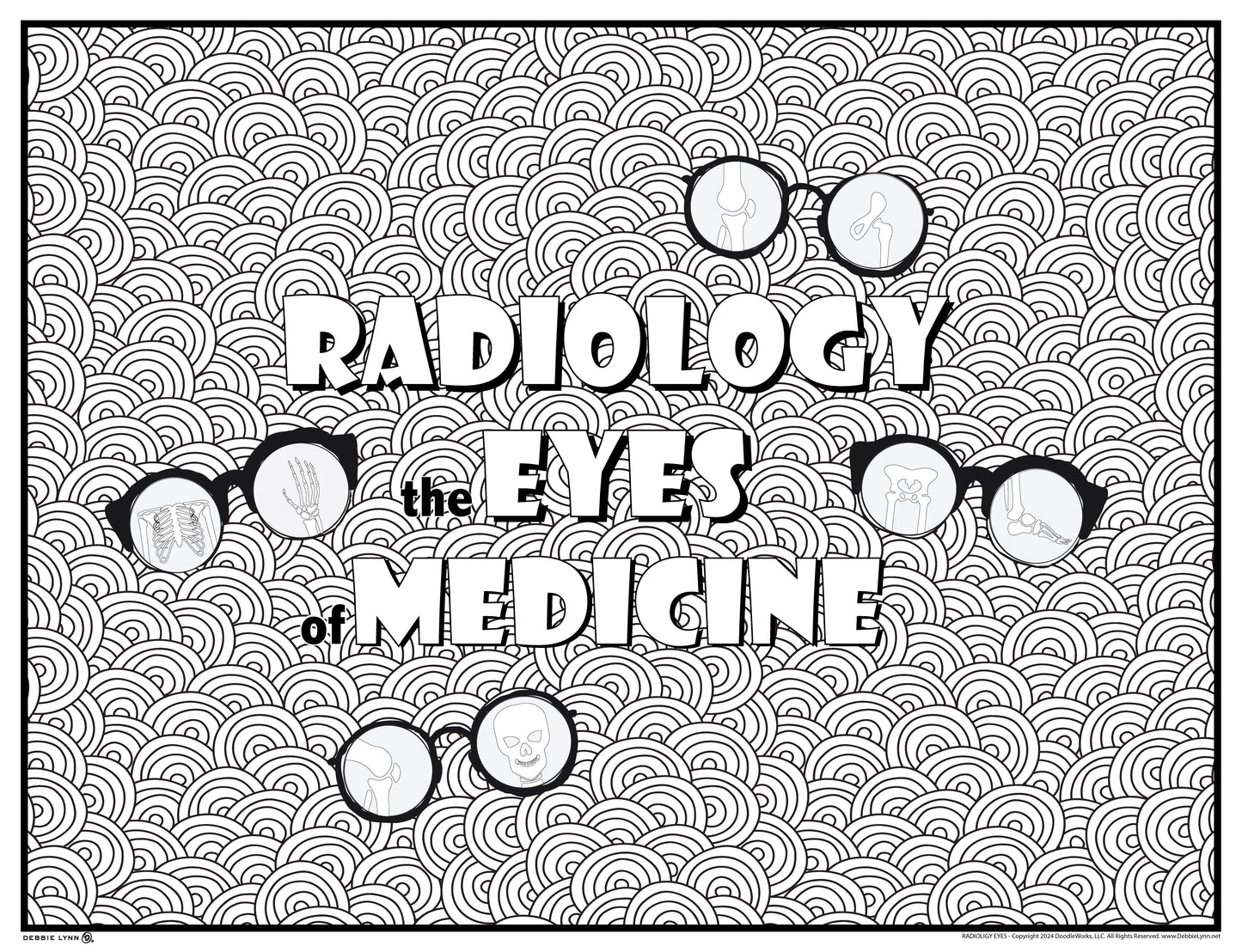 Radiology Eyes of Medicine Giant Coloring Poster 46x60"