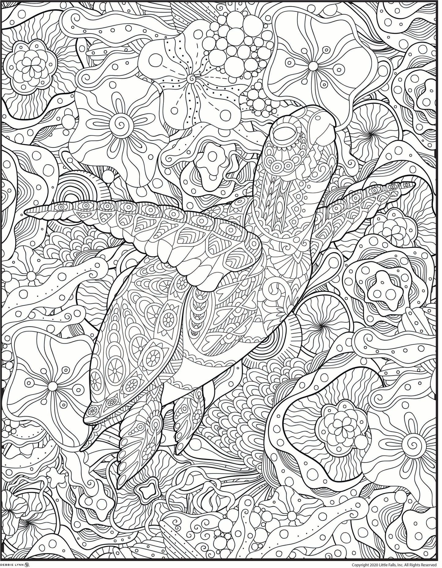 Debbie Lynn Rolled Coloring Posters 36x48 inches | Choose from 40+ Designs