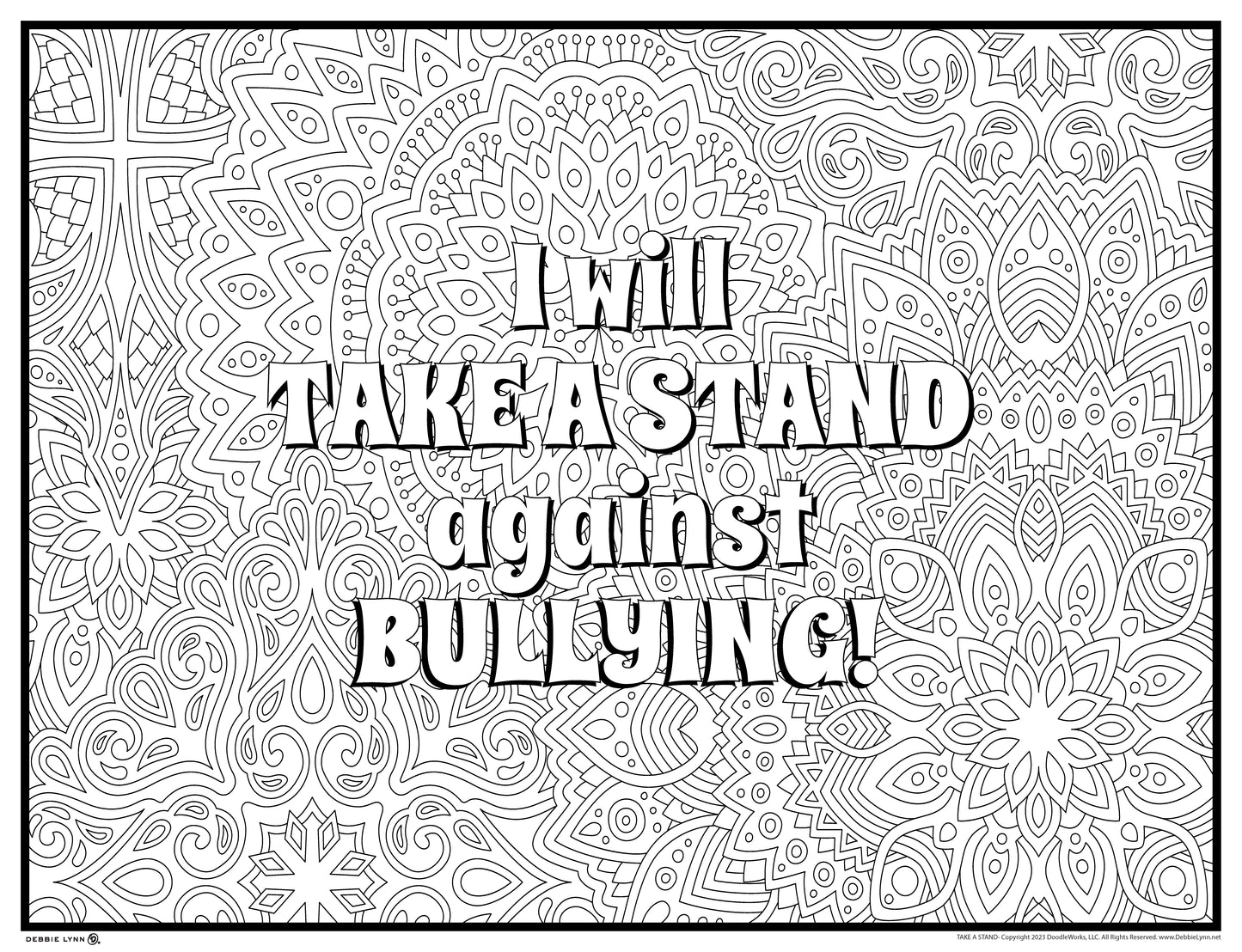 Take a Stand Personalized Giant Coloring Poster 46"x60"