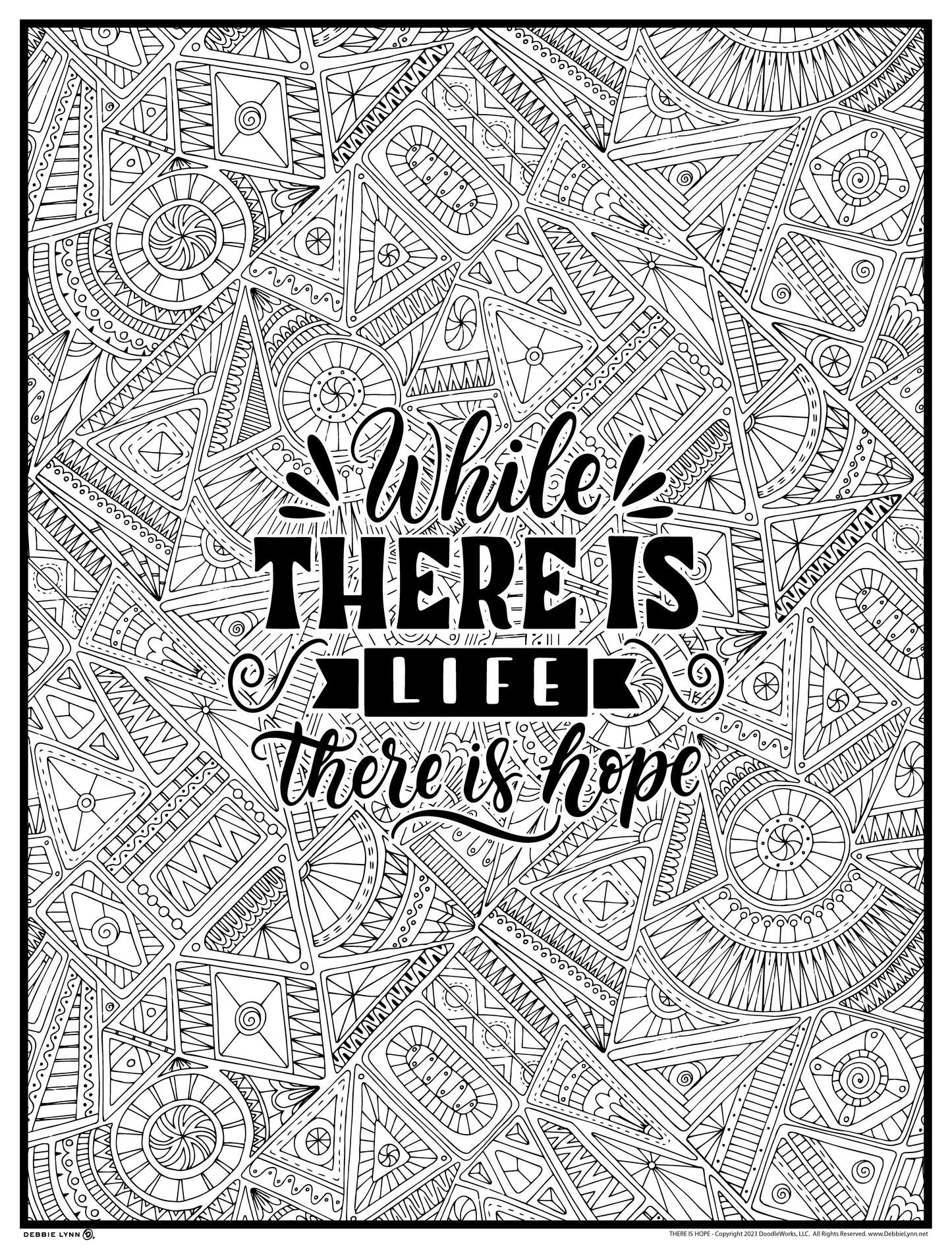 There is Hope Giant Coloring Poster