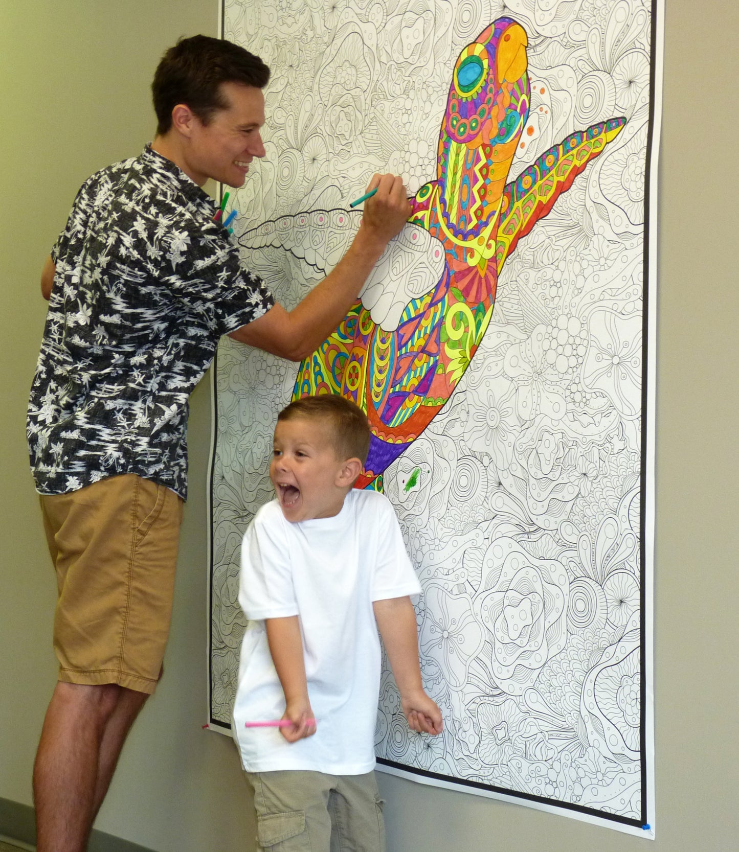 Turtle Personalized Giant Coloring Poster 46"x60"