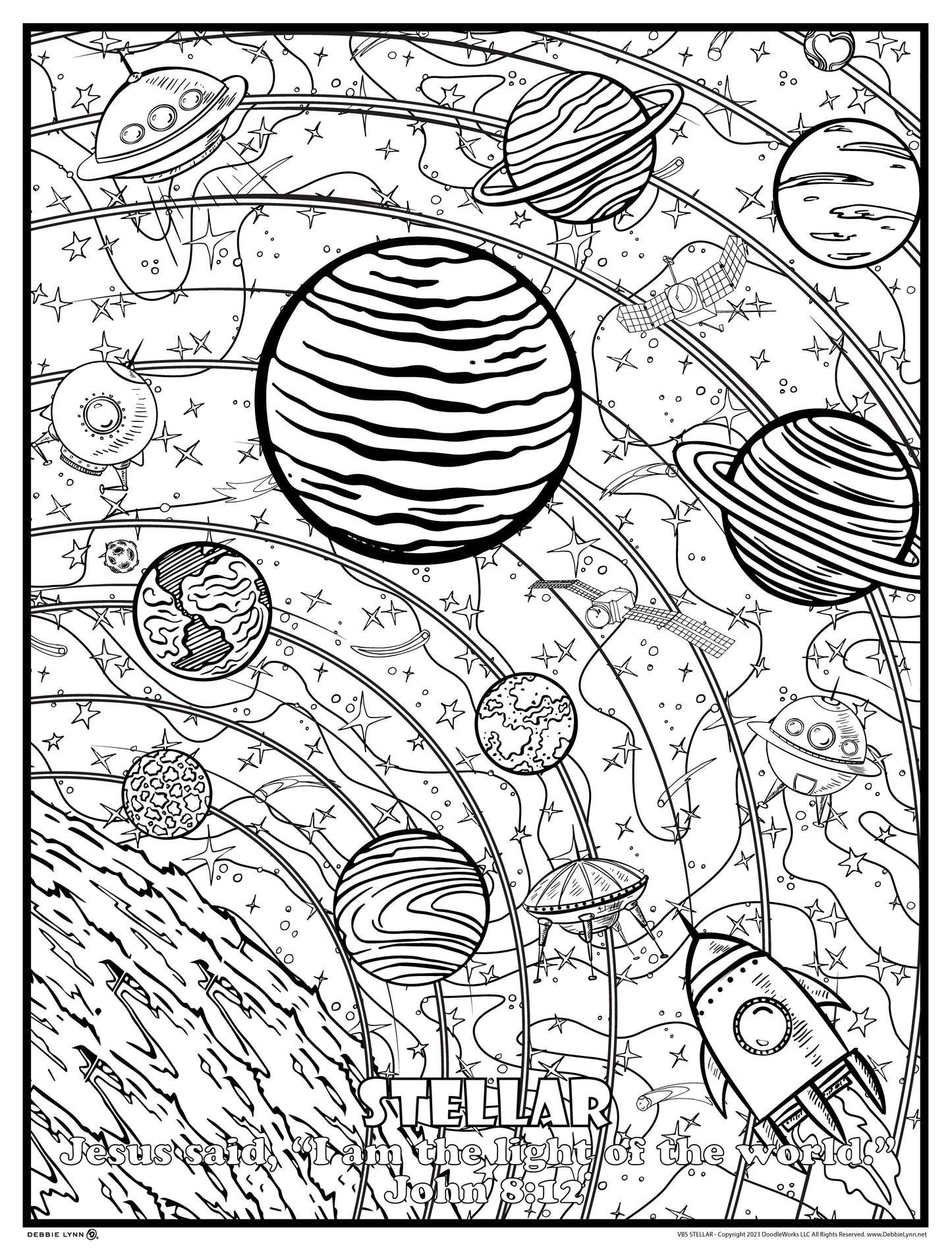 Stellar VBS Faith Personalized Giant Coloring Poster 46"x60"