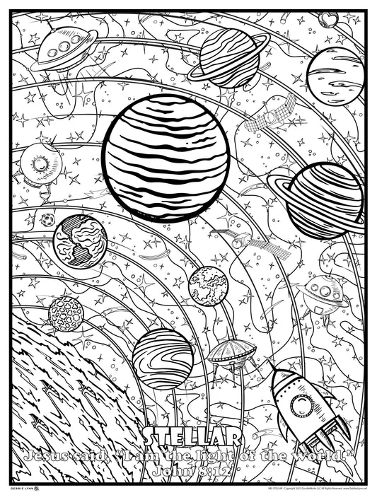 Stellar VBS Faith Personalized Giant Coloring Poster 46"x60"