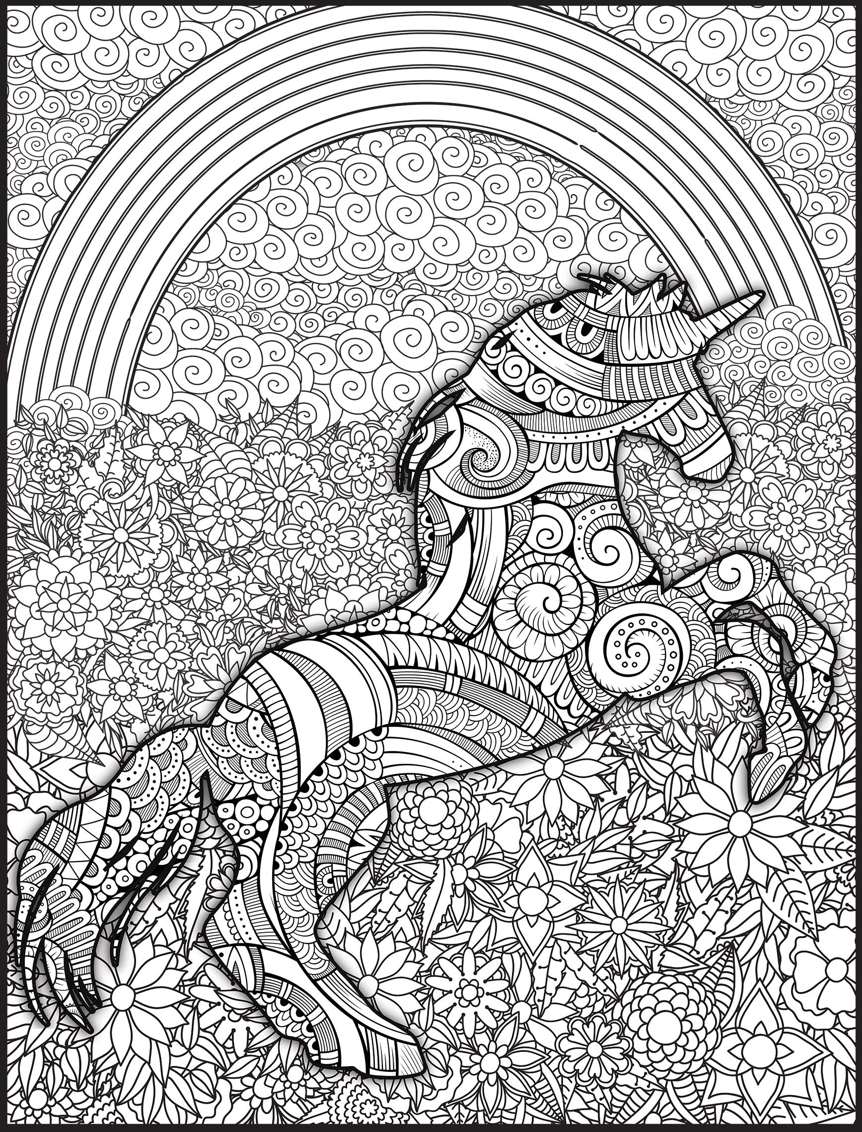 Unicorn Personalized Giant Coloring Poster 46x60 – Debbie Lynn