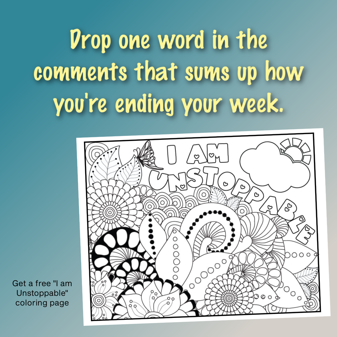I Am Unstoppable Coloring Page