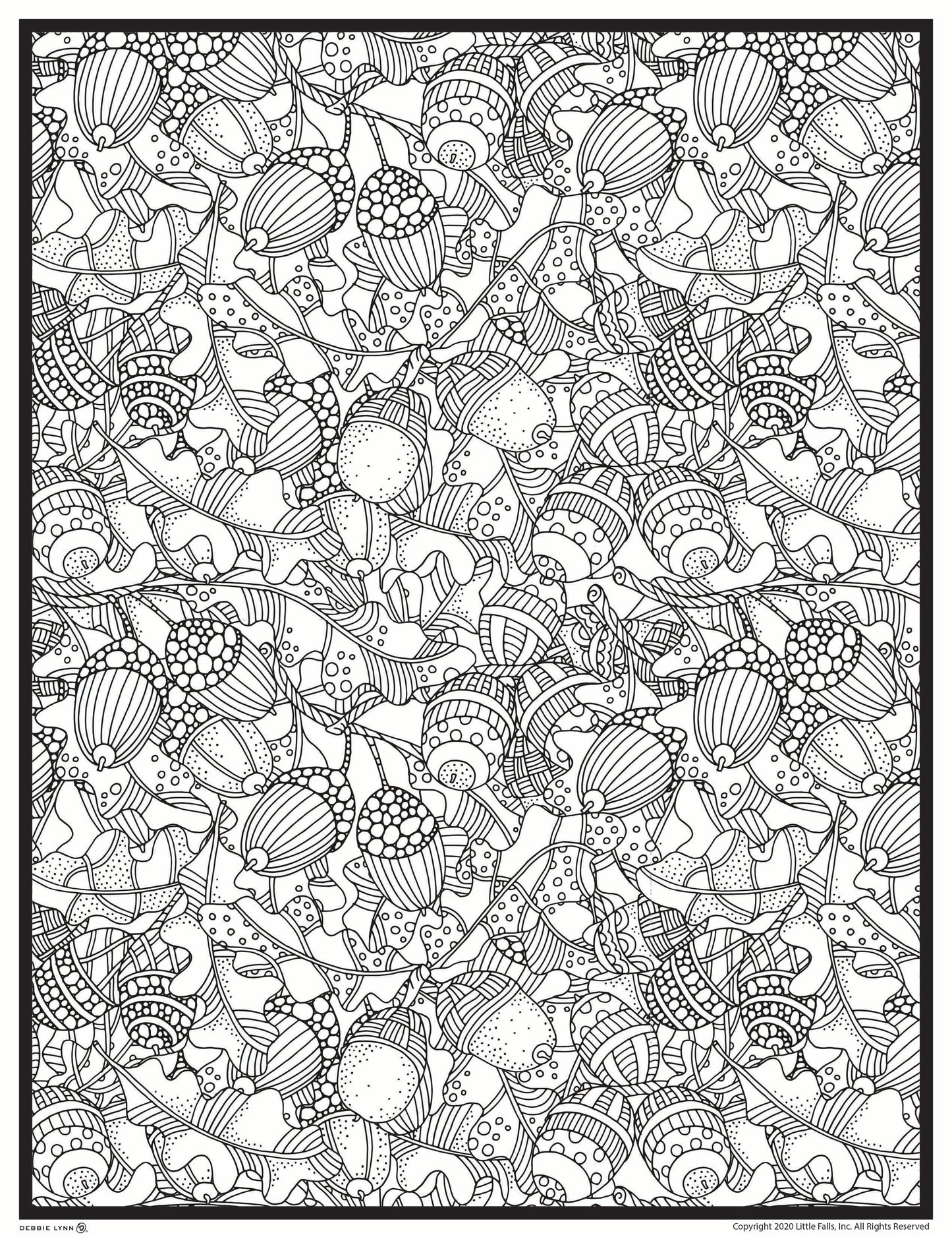 Fall & Halloween Coloring E-Book with 30 Pages
