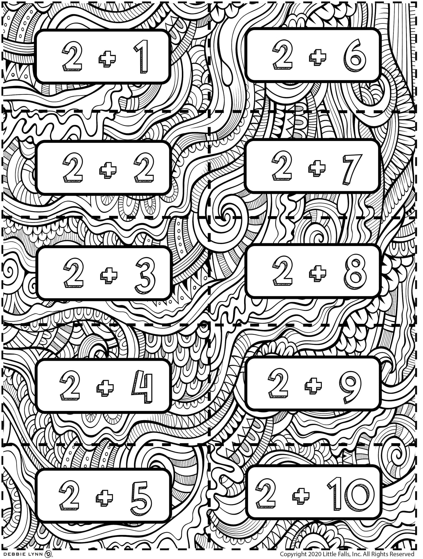 SCHOOL SET (2 in 1 Poster Math Facts Rolled Poster) , Doodle FLASH CARDS eBook, Drawing Fun eBook, 18 Double-tip Markers