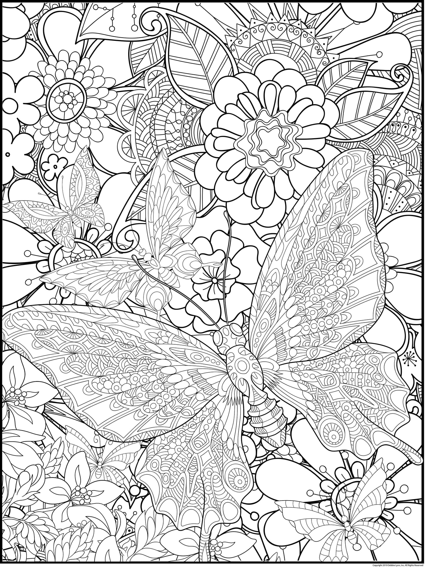 Debbie Lynn Rolled Coloring Posters 18x24 inches | Choose from 30+ Designs