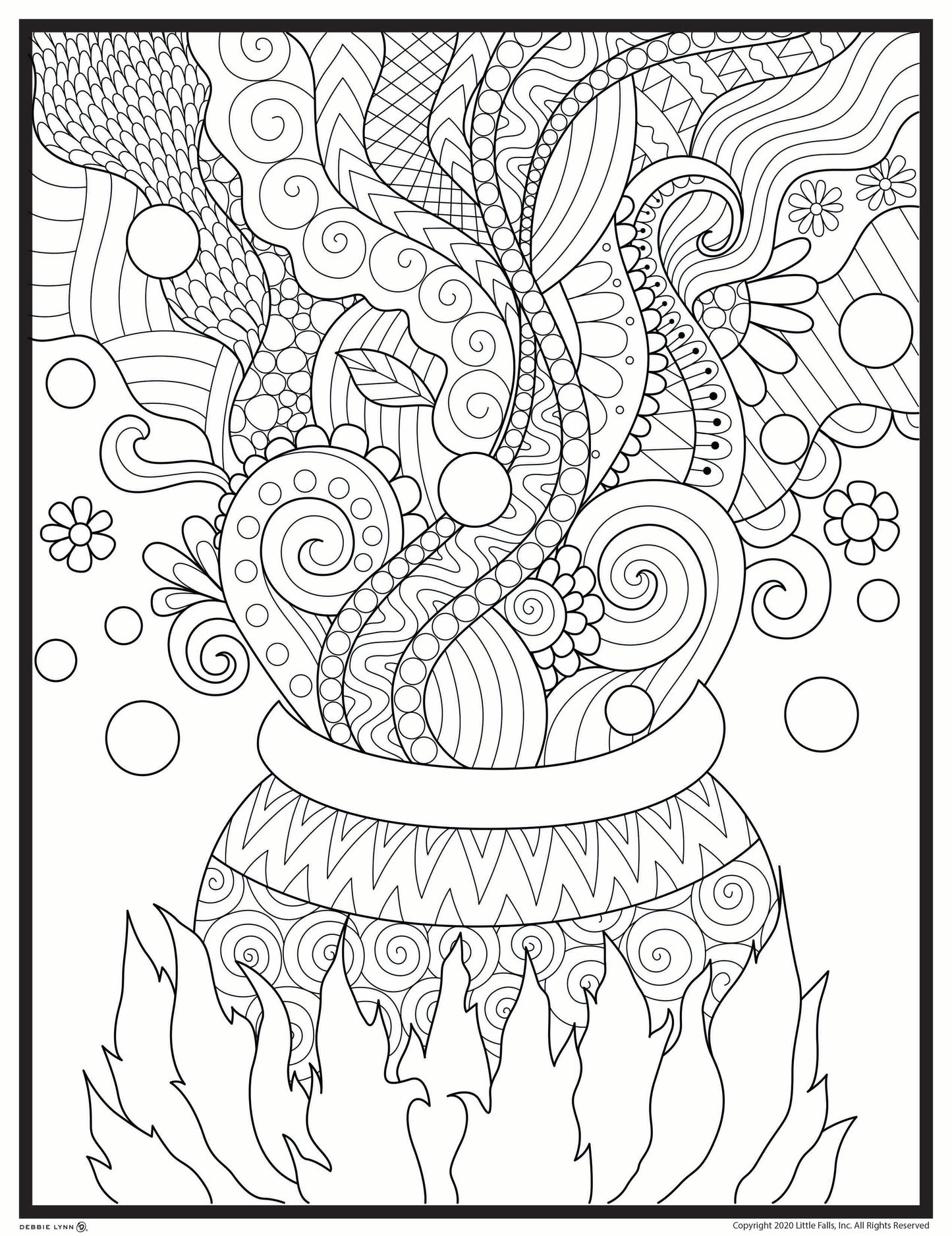 Fall & Halloween Coloring E-Book with 30 Pages
