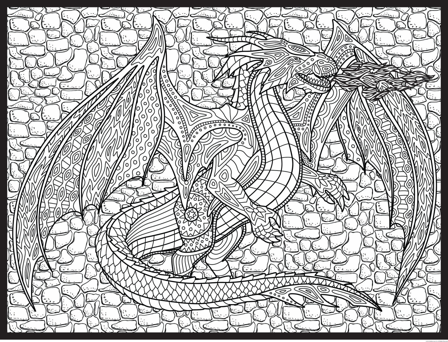 1 SUPER HUGE 48" x 63" Rolled Coloring Poster