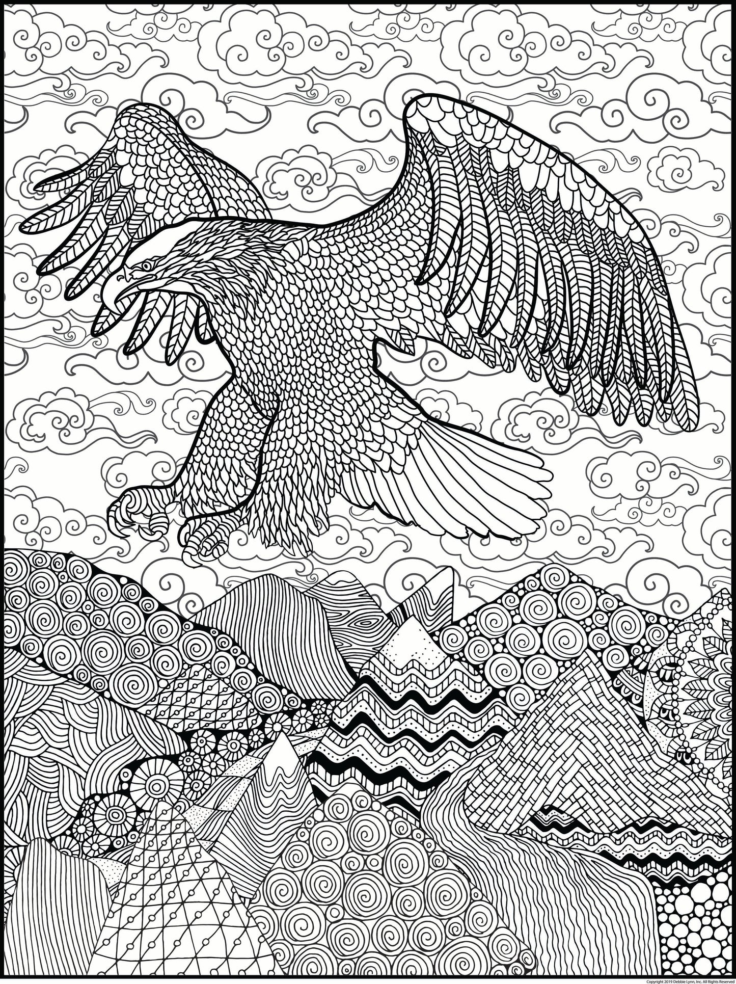 Debbie Lynn Rolled Coloring Posters 24x36 inches | Choose from 40+ Designs